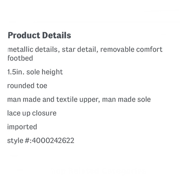 Vintage Havana Lexa Fashion Sneakers White & Gray Women’s Size 8 Green Star READ - Picture 8 of 8